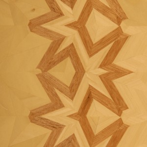 Simple Standard Linear Lamination in mahogany and poplar.