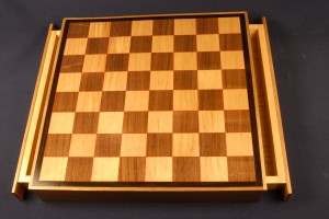 24 inch by 24 inch chess board with drawers